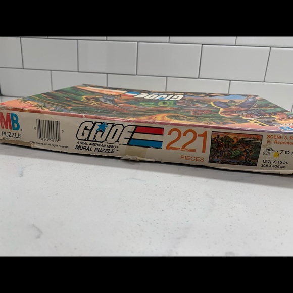 Vintage Milton Bradley G. I. Joe 1980s 221 Piece Mural Puzzle - Picture 4 of 4